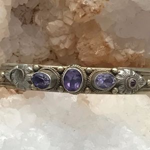 Amethyst Cuff Bracelet